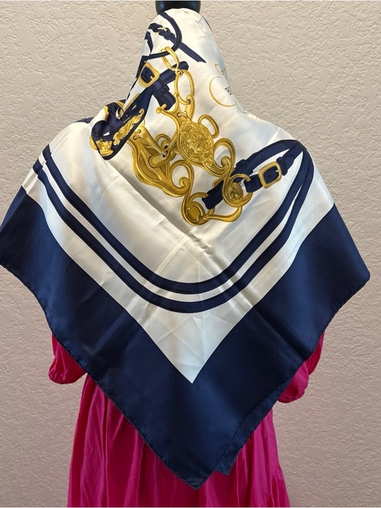 Hermes Accessories - Hermes Paris Printed 100% Silk Scarf W/ Box